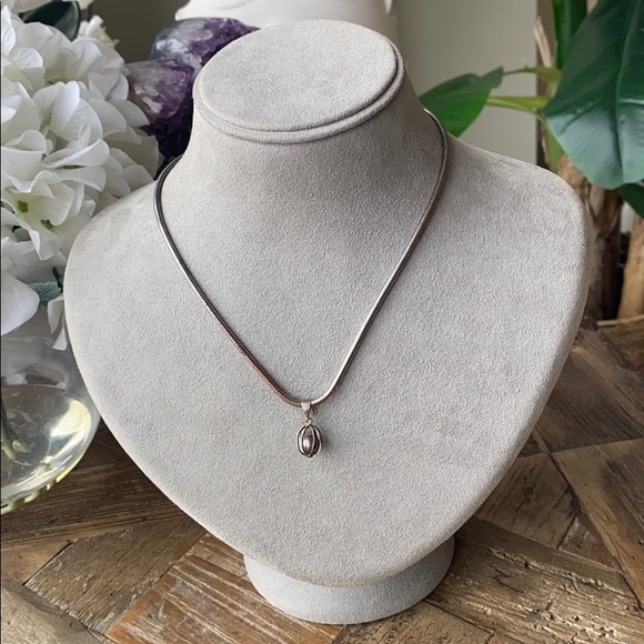 Pearl in 14K GF Cage on a Chain - Picture 1 of 4